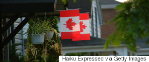 HOUSE CANADIAN FLAG