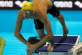 Contender: Brayden McCarthy competes in a preliminary heat of the 50m freestyle.