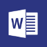 The icon of Word.