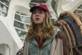 Just say 'stop!': Britt Roberston in Disney's <i>Tomorrowland</i>. 