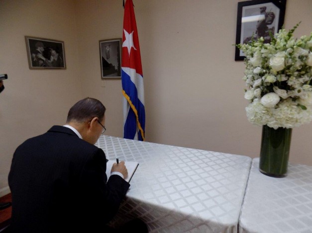 BAN condolencias NY Fidel