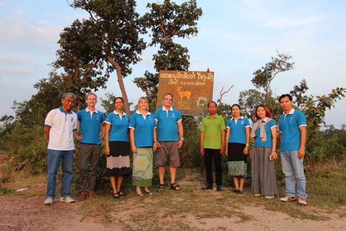 UNDP team at Eld's Deer sanctuary