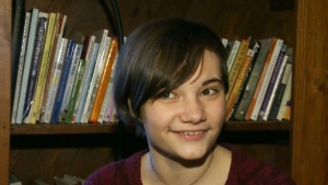 Young writer Maika Branch is shown in her New Brunswick home. (CTV Atlantic)