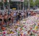 The growing Bourke Street memorial.