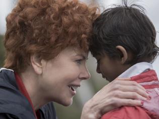 Nicole Kidman and Sunny Pawar in the film Lion