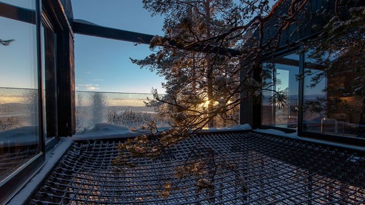 The luxury tree house is the brainchild of Swedish design office Snøhetta.