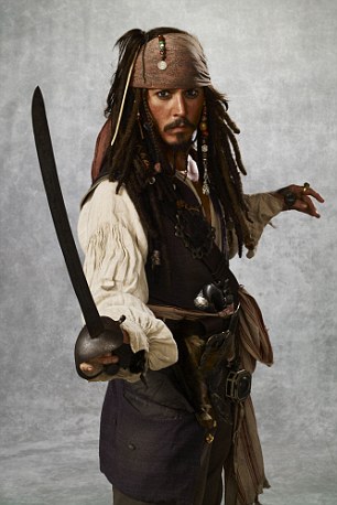 Pictured: Johnny Depp as Captain Jack Sparrow