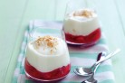 Low-fat strawberry parfait