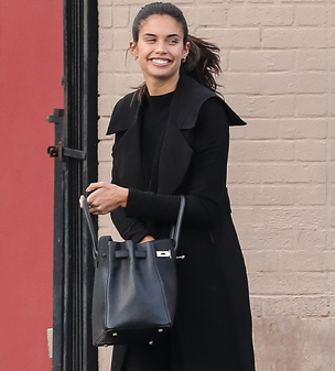 Best kept secret: Victoria's Secret Angel model and aspiring actress Sara Sampaio spent five hours in the Imagined Life acting studio in Los Angeles on Tuesday afternoon