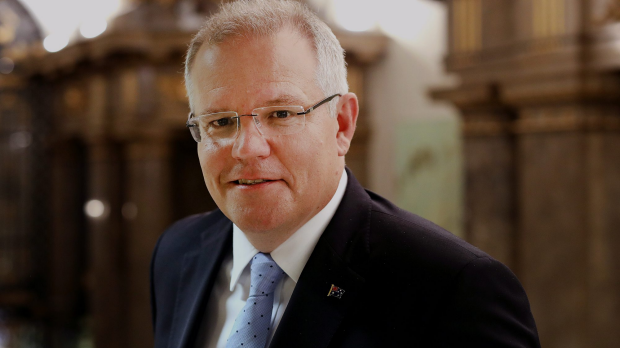 Treasurer Scott Morrison in London.