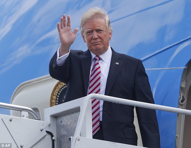 President Donald Trump, photographed arriving in Philadelphia today, is the subject of a forthcoming book written by longtime ally, political consultant Roger Stone 