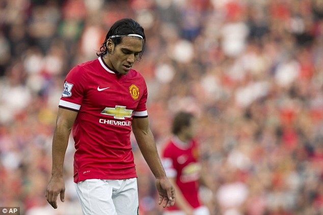 Radamel Falcao scored just four times in 29 appearances during his loan 2014-15 United loan