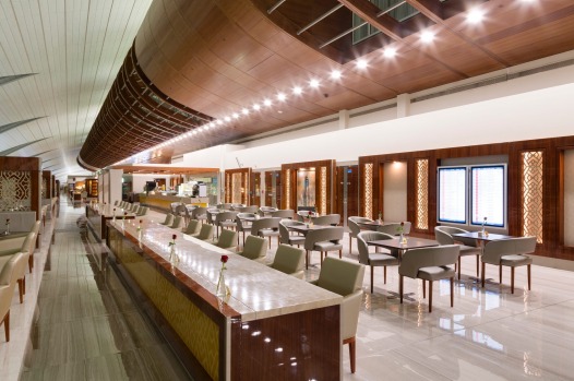 The new Emirates business class lounge at Dubai International Airport.