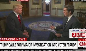 Caught In His 'Massive Voter Fraud' Lie, Trump Attacks Reporter As 'Grovelling'