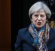 British Prime Minister Theresa May leaves 10 Downing Street.