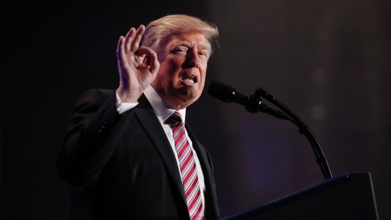 President Donald Trump speaks at the House and Senate GOP lawmakers at the annual policy retreat in Philadelphia, Thursday, Jan. 26, 2017. 