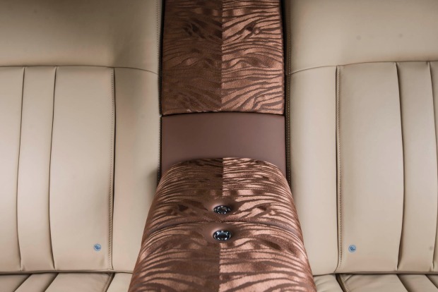 <b>The Peace and Glory Rolls-Royce Phantom.</b><br>
A focal point in this Phantom is the "tiger fur" pattern of wood in ...