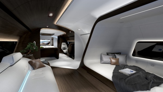 The premium Mercedes-Benz cabin for private jets.