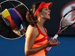 Scrunchie protest: British player Laura Robson sports a rainbow hairband following anti-gay comments made by Australian tennis legend Margaret Court