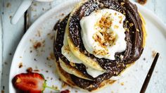 Jill Dupelix's Nutella pancake stack ... Yes, you should make this.