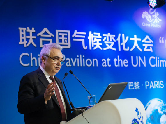 IEA Executive Director Fatih Birol at the China-IEA side event during the Paris climate negotiations (IEA/George Kamiya)