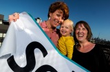 Public servant Mia Cornthwaite (left) and her partner, social worker Nicola Cornthwaite with their 20-month-old daughter ...