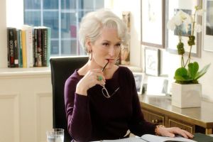 Meryl Streep as ruthless Miranda Priestly in <i>The Devil Wears Prada</i>.