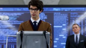 Ben Whishaw stars as Q and Daniel Craig stars as James Bond.