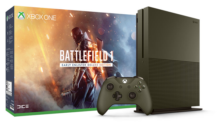 Xbox One S Battlefield 1 Special Edition 1 terabyte bundle