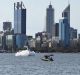 A witness captures the plane nosediving into the Swan river.