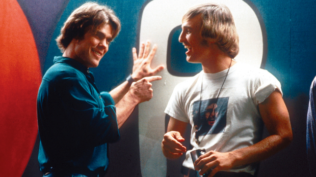 McConaughey, right, in the film that launched his career, Richard Linklater's Dazed and Confused (1993).