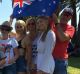 People flocked to the Perth foreshore to celebrate Australia Day.