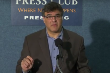 CIA whistleblower John Kiriakou | Screen shot from video of press conference at National Press Club by paulydc