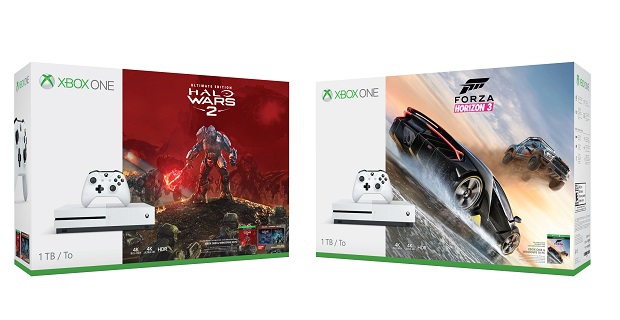 Xbox One S Halo Wars 2 and Forza Horizon 3 Bundles