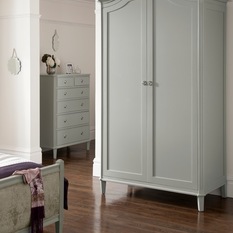  - Simple French Painted Armoire - Wardrobes and Armoires