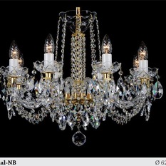 Bohemian Czech Preciosa 30% PBO full lead crystal Maria Theresa Chandelier - Chandeliers