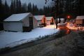 Tents stand empty at Half Dome Village in Yosemite National Park, California after being evacuated ahead of possible ...