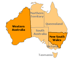 Map of Australia