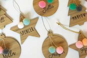 Personalised Christmas Nest ornaments