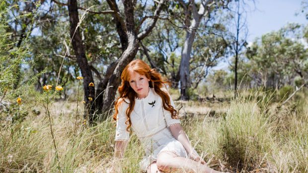 Hollywood actress Stef Dawson in the calming surrounds of Farrer Ridge during a recent trip home to Canberra. She is ...