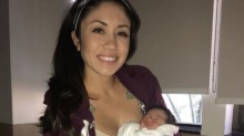 Raquel Renteria and her baby.