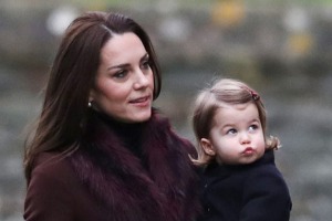 The Duchess of Cambridge with Princess Charlotte.