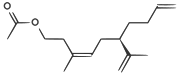 (3Z,6R)-3-methyl-6-(prop-1-en-2-yl)deca-3,9-dien-1-yl acetate