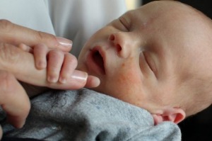 Baby Vincent, the first child to be born thanks to a womb transplant.