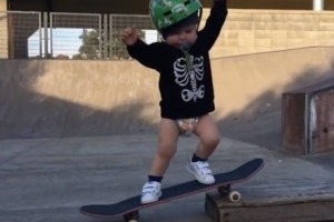 Wyatt has been building a reputation through videos of his skills on the board.