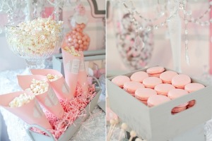 Pretty in pink baby shower: 