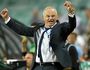 Sydney FC coach Graham Arnold reacts following a win.