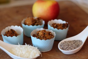 Apple & coconut muffins