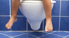 Some children have trouble toilet training because they are afraid of the toilet.