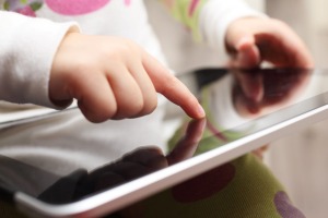 Early touchscreen use may help with fine motor skills.